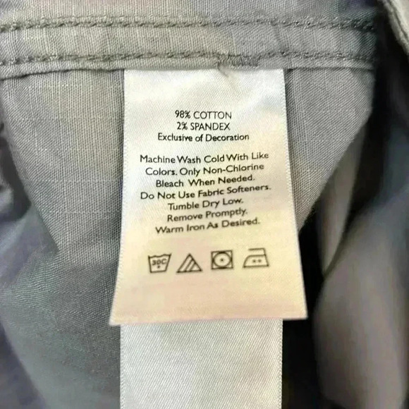 Eddie Bauer Button Up Women's Medium Jacket Cotton Spandex  Outdoor Camo Light - Picture 8 of 9